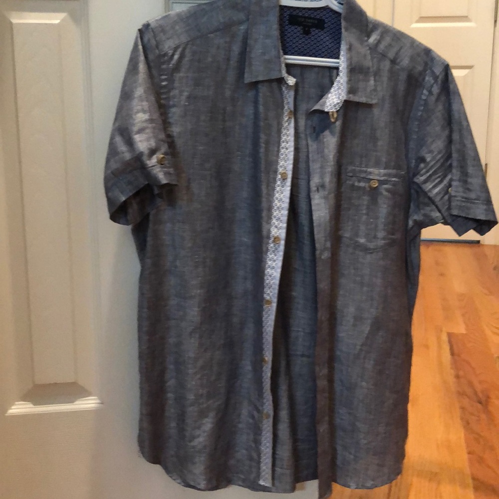 Ted Baker Linen/Cotton Button Up Shirt